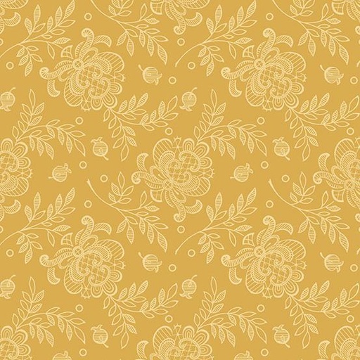 [A-738-Y] French Mill Yellow Lace Rose