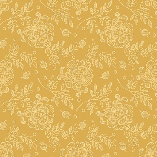 [A-738-Y] French Mill Yellow Lace Rose