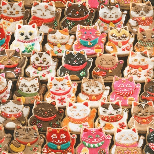 [AHJD-22023-287 SWEET] Sweet Tooth Lucky Cats