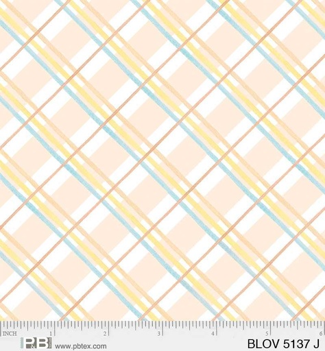 [PNBBLOV-5137-J] Bunny Love Plaid Peach