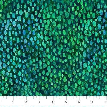 [DP26703-76] Allure Green Watercolor Dots