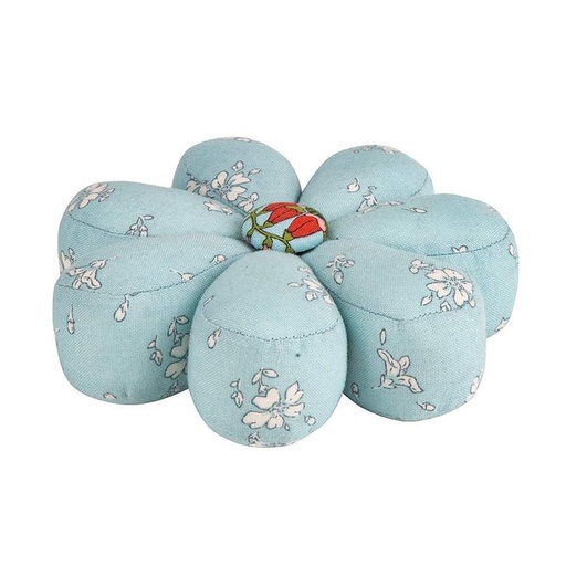 [04775965A-FLO] Flower Pin Cushion Blue