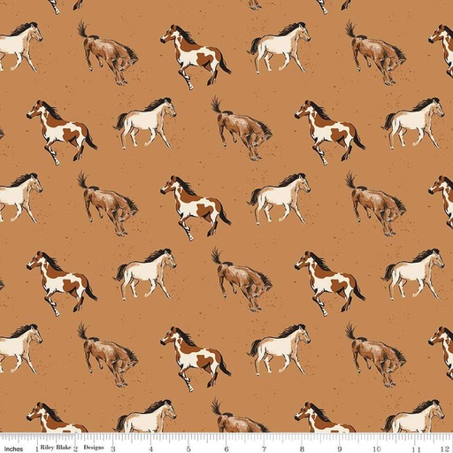 [C14042-SIENNA] Wild Rose Horses Sienna