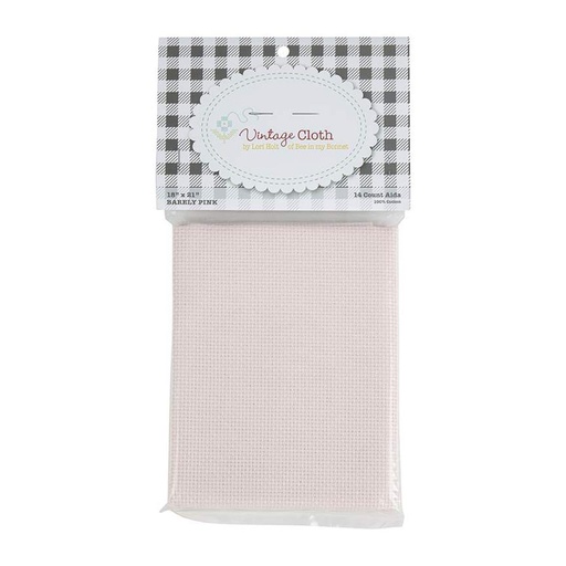 [VC14-BARELYPINK] Vintage Cloth 14ct Aida Barely