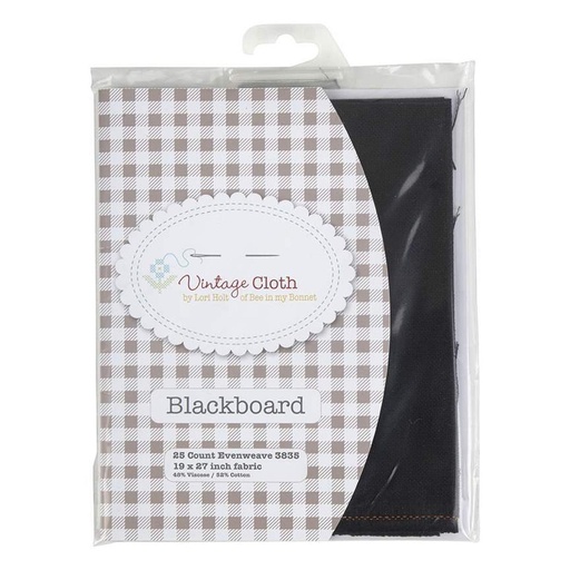 [VC25-BLACKBOARD] VintageCloth25ctLuaganaBlack