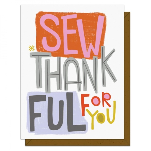 [KC234] Sew Thankful Card