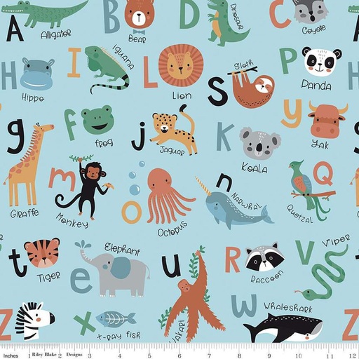 [C14090-AQUA] Alphabet Zoo Main Aqua