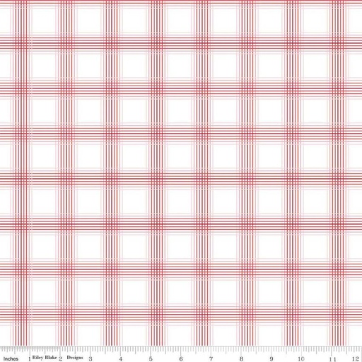 [C14155-WHITE] My Valentine Plaid White