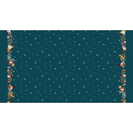 [DC11380-SPRU-D] Midnight Forest Border Teal