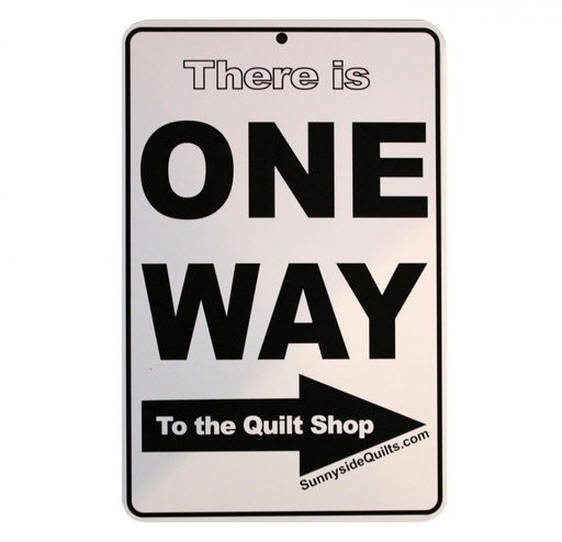 [ONE002] One Way To the Quilt Shop