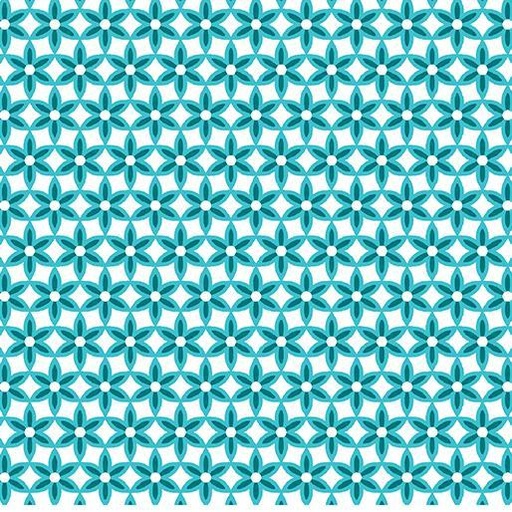 [1369654B] Secret Garden Star Flower Teal