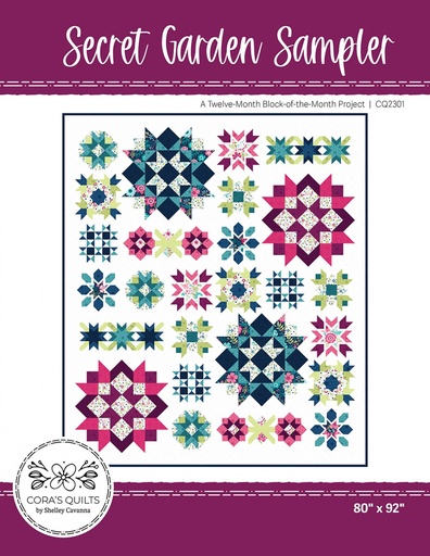 [CQ-2301] Secret Garden BOM Quilt